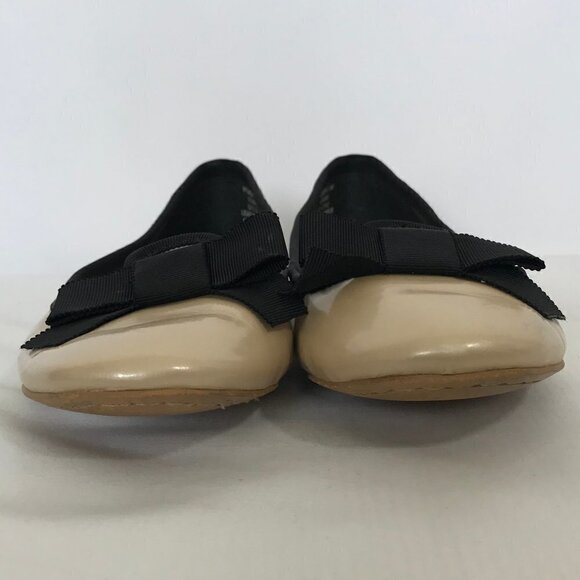 Sperry Patten Leather Pearl & Black Ribbon Flats - Picture 3 of 10